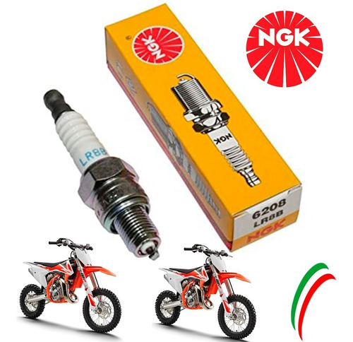 Vela Ktm Sx 65 Sx65 Sx 50 Sx50 09/21 Ngk Lr8b Pronta Entrega