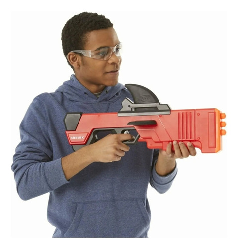 Lanzador Nerf Roblox Mm2 Shark Seeker Rojo Con Negro