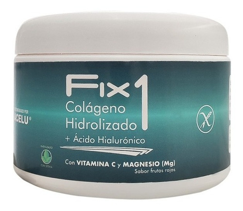 Imagen 2 de 4 de Fix 1 Colágeno Hidrolizado + Ác.hialurónico Con Vit.c Y Mg