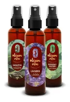 Comprar Alcohol spray OLEUM Desinfectante en pet fragancia a lavanda, romero menta y eucalipto con dosificador 120 ml pack x 3u