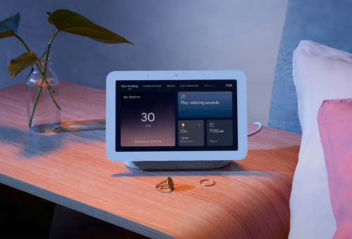Google Asistente de Google Nest Hub con asistente virtual Google Assistant
