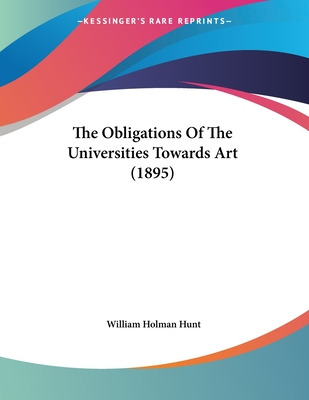 Libro The Obligations Of The Universities Towards Art (18...