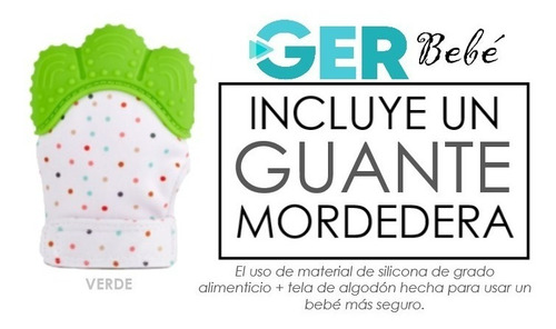 Imagen 1 de 2 de Guante Para Morder Mordedera Bebé Guante Dentición.