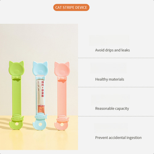 Comedero Para Gatos 2025, Cuchara Exprimidora Con Mango Larg