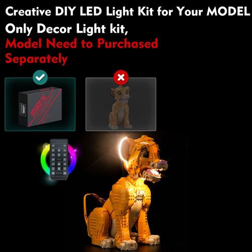 Kit De Luces Locolee Led Compatible Con Lego Young Simba Lio
