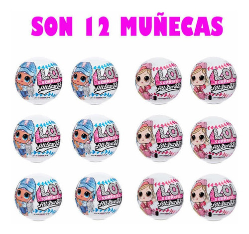 Lol Surprise All Star Equipo De Béisbol Con 12 Muñecas