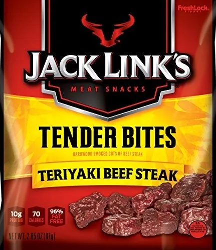 comprar Bocados De Carne De Res Jack Link's Premium, Teriyaki, 2.85 Oz (paquete De 4)