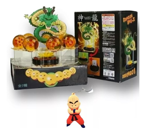 Dragon Ball Goku Shenlong + 7 Esferas Dragon 4.5 Cm+base Obs