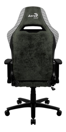 Imagen 5 de 6 de Silla de escritorio AeroCool Baron gamer ergonómica hunter green con tapizado de cuero sintético y piel sintética