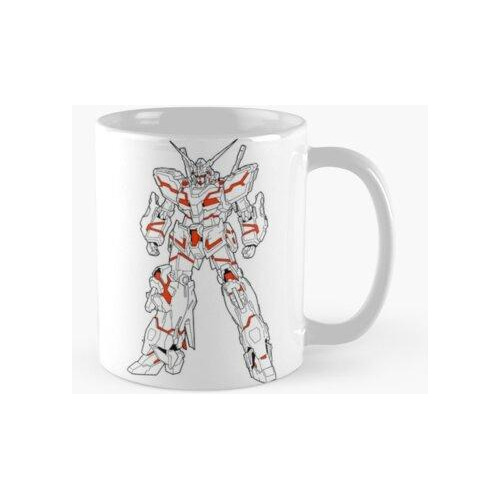 Taza Esquema Unicorn Gundam + Psicoframe Negro Calidad Premi