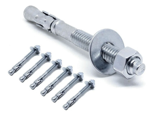 Kit Parabolt Chumbador 3/8x3 - Barra Fixa E Mista 6 Unidades
