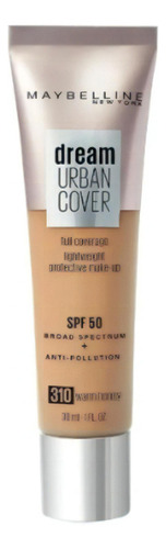 Base de maquillaje Maybelline Dream Dream Urban Cover tono 310 sun beige - 30mL