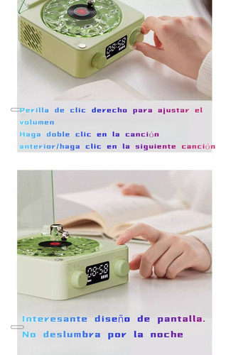 Bluetooth Reproductor De Vinilos Tornamesa Toca Discos Vinil