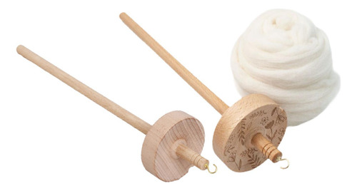 2x Husillo De Caída De Verticilo Portátil De Madera