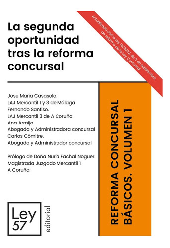 La Segunda Oportunidad Tras La Reforma Concursal - Aa,vv