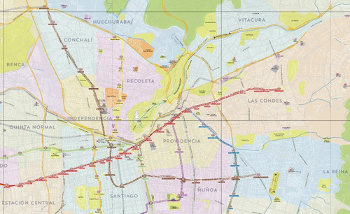 Mapa Del Gran Santiago