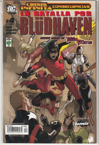 Dc Comics Crisis Infinita Consecuencia Batalla Por Blüdhaven (Usado)