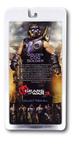 Neca Gears Of War 3 Golden Cog Soldier Toys R Us