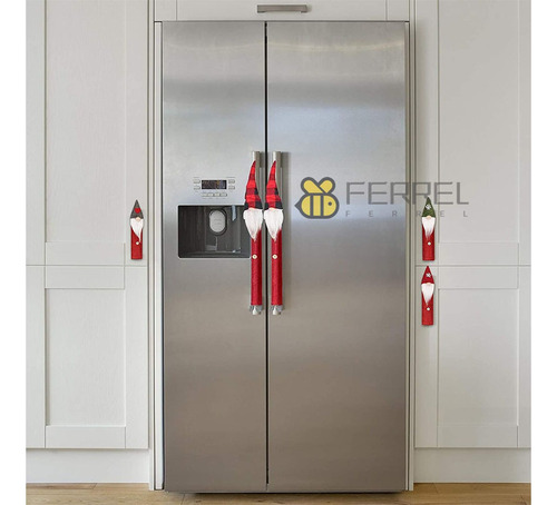 Aplicável A 8 Piezas Navidad Refrigerador Cubiertas De