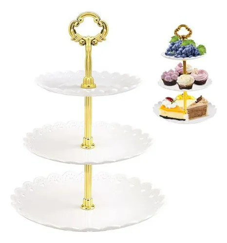 Soporte Para Cupcakes De Plástico De 3 Niveles