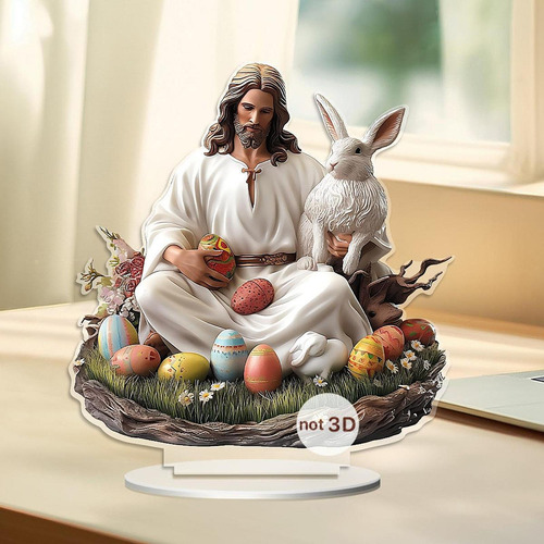 Decoración De De Pascua, Adorno Acrílico Plano 2d, Regalo,