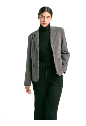 Saco Blazer Mujer Con Botones Calidad Premium Ann