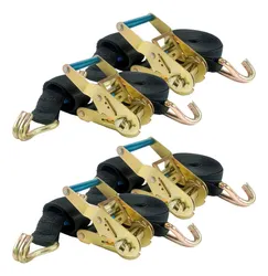 Comprar 4 Conjunto Catraca Amarração C/ Cinta Preta 4,6 Metros 1,5t no Mercado Livre