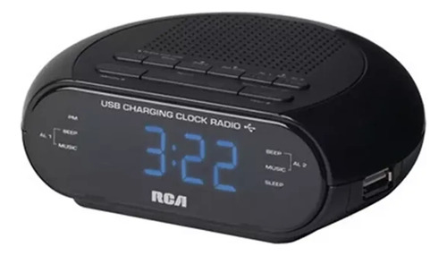 Reloj Rca Rc207a Radio Fm Digital Usb Cargador Celular Febo