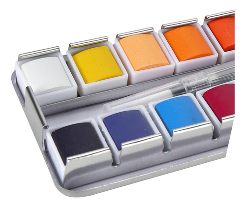 Pintura Acuarela Portátil Acuarela De Colores Brillantes
