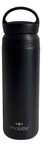 Botella Deportiva Térmica C/filtro Mobby 500ml En Acero Inox Color Negro