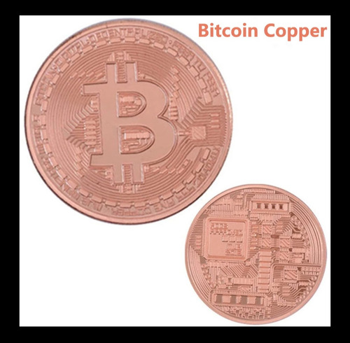 Imagen 1 de 2 de Bitcoin Moneda Física Cobre Colección ... Milenoil