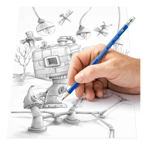 Staedtler Paquete 50 Lápices #2 Con Borrador Y Sacapuntas