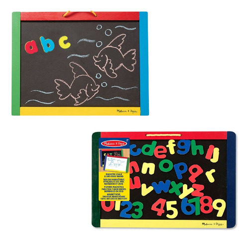 Melissa & Doug Pizarra Magnética Y Gis
