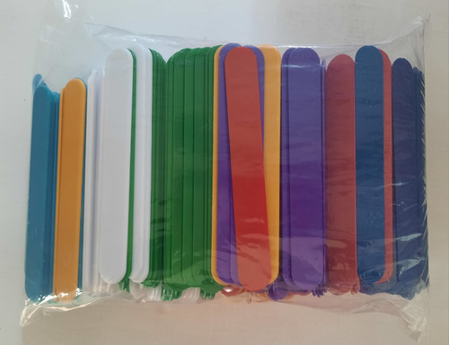 Abatelengua Plastico Colores Surt C/500