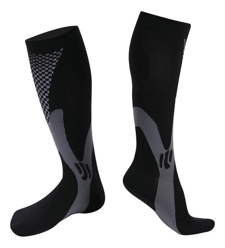 Calcetines De Compresión Medias Para Hombre Mujer Xxl Negro
