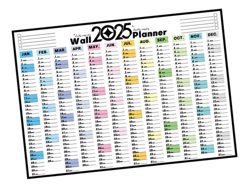 2 Calendario De Pared 2025 Calendario Grande Estilo A