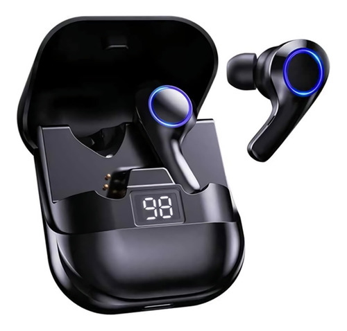 Auriculares Bluetooth Earbuds + Caja De Carga In-ear Premium Color Negro