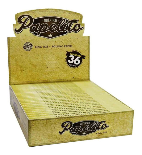 Caixa De Seda Papelito King Size Brown 25un