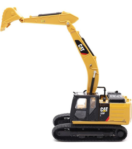 Diecast Master 1:64 Excavadora Cat Mano Chango 320f Blister Color Amarillo