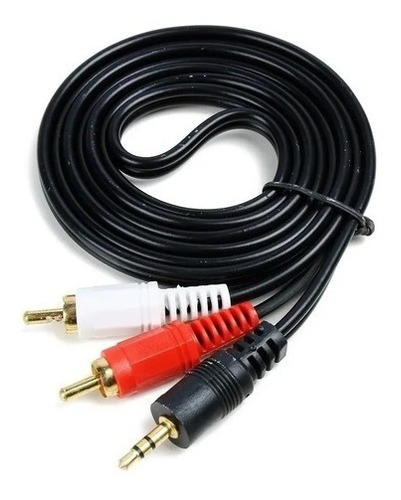 Cable De Audio 2 Rca Macho A Plug 3.5mm 3m