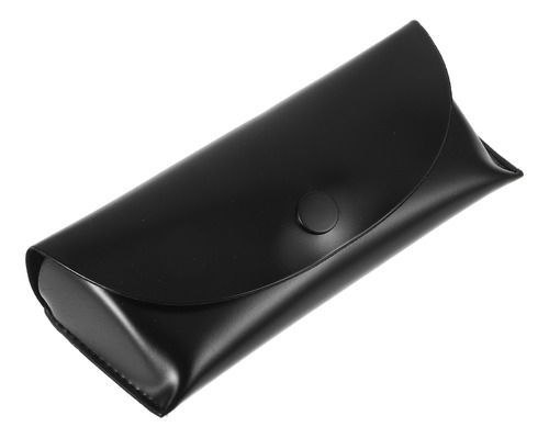 Funda De Gafas De Piel Sintética De Pu Suave Negra Para Muje