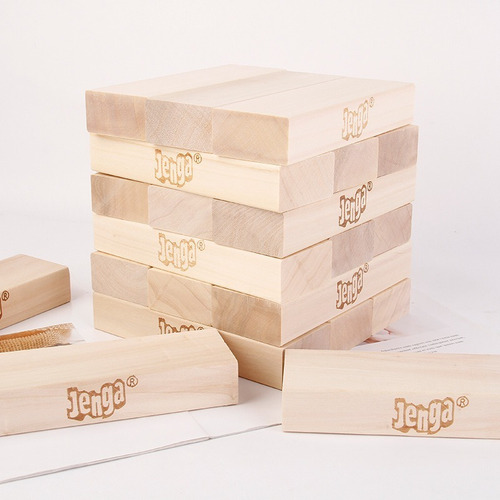Juego De Jenga Clásico De Bloques De Madera Hasbro