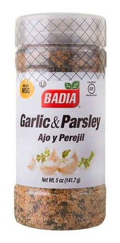 Imagen 3 de 4 de Ajo Y Perejil X 141 Gr Badia - Especias Premium Sin Tacc