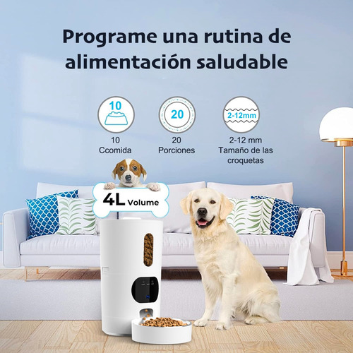 Cámara Automática De Alimentación Para Mascotas, Wifi 5g Y 2