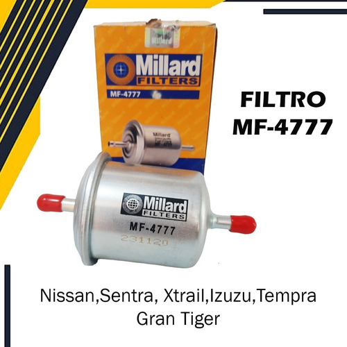 Filtro De Gasolina Mf4777 Nissan Sentra Xtrail Izuzu Tempra