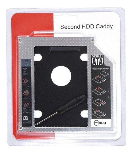 Adaptador Caddy Hdd Ssd Segundo Disco Duro Para Laptop