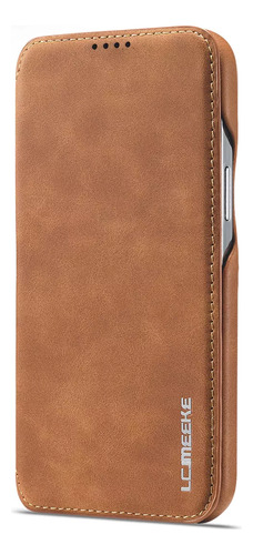 Funda Magnética De Piel Tipo Cartera Para iPhone Y Tarjetas