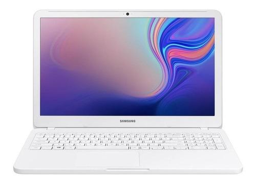 Notebook Samsung Essentials E20 branca 15.6", Intel Celeron 4205U  4GB de RAM 500GB HDD, Intel UHD Graphics 610 1366x768px Windows 10 Home