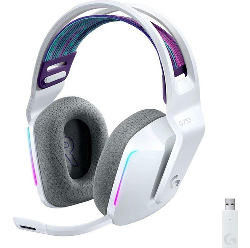 Audífonos Gamer Inalámbricos Logitech G733 Blanco Rgb