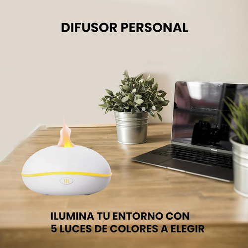 Difusor De Aromaterapia Y Humidificador Ultrasonico Con Luz
